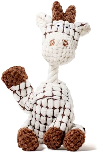 Squeaky Plush Sheep Dog Toy, Stuffed Animal Chew Toy for Small Dogs