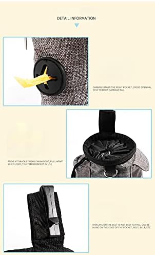 TOMOO Dog Training Treat Bags Pet Snack Bag Pouch Puppy Waist Detachable 3 Ways to Wear Easily Carries Pet Toys Kibble Treats Built-in Poop Bag Dispenser