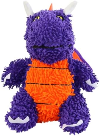 MIGHTY Tuffy Microfiber Medium Ball Dragon Dog Toy