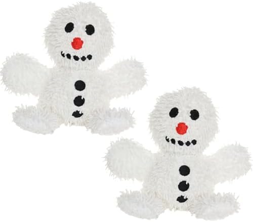 MIGHTY® 2 Pack Microfiber Medium Snowman Ultra Durable Plush Dog Toy
