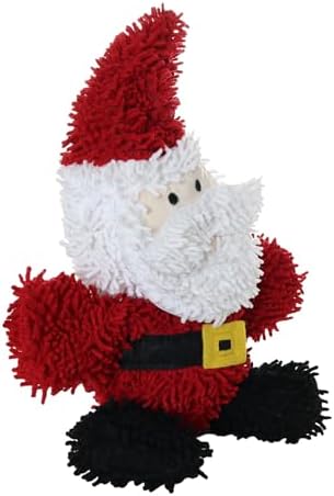 MIGHTY® 2 Pack Microfiber Medium Santa Ultra Durable Plush Dog Toy
