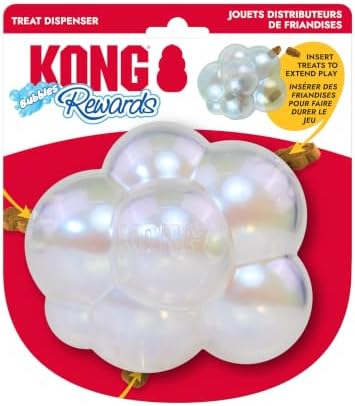 KONG Rewards Bubbles Dog Treat Dispenser Toy, Interactive Puzzle Feeder