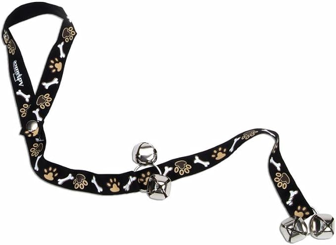 Coastal Pet - Advance - Dog Potty Training Bells, Brown Paws and Bones, 1" x 31"