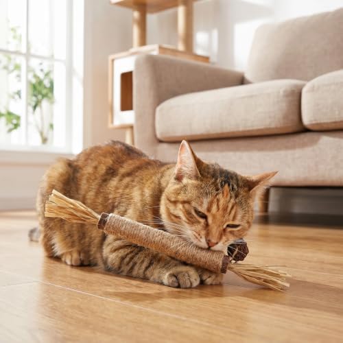 Shudyear 5 PCS Silvervine Sticks for Cats - Natural Cat Chew Toys for Teeth Cleaning, Kitten Teething & Aggressive Chewers