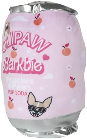 Olipaw Barkbie – Luxurious Parody Plush Dog Toy with Squeaker, Premium Fabric, Embroidered Details, Designer-Inspired Chew Toy, Fun Gift for Medium Dogs & Dog Lovers