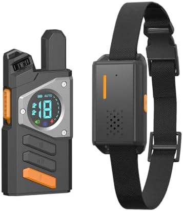 2-in-1 Dog Shock Collar with Remote Control and Automatic Bark Mode - Electric Training Smart Anti Barking Collars for Small Medium Large Dogs E-Collar (5-150Lbs) Waterproof