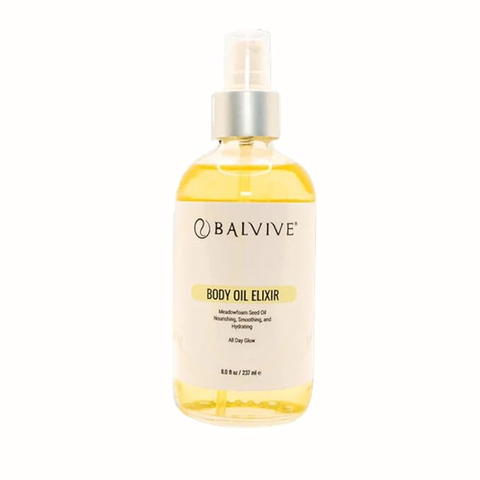 Body Oil 8 oz –Weightless, Non-Greasy & Fast-Absorbing Body Moisturizing Oil with Meadowfoam and Black Currant Oil - Skin Hydration for Natural Glow- Firm, Smooth & Radiant Skin