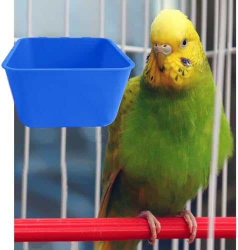 Pack of 10 Cage Cups Birds Feeders Seed Bowl Chicken Feeding Watering Dish Rabbit Water Food Hanging Wire Cages Box 16 oz Coop Cups for Pet Parrot Parakeet Game Fowl Poultry Pigeon