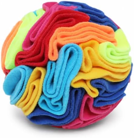 Snuffle Ball - Snuffle Ball for Small Dogs, Interactive Dog Toys to Keep Them Busy, Puppy Dog Puzzle Toy with Storage Bag Machine Washable