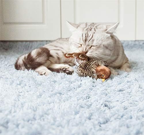 Gigwi 3 Pack Automatic Cat Toys, Interactive Squeaky Toys for Cats Play