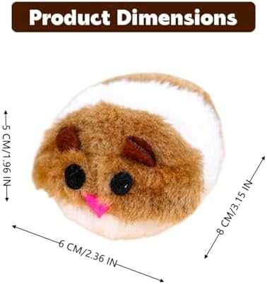 2 PCS Clockwork Mouse Toy Creative Toy Mouse Wind Up Mouse Funny Plush Mouse Toy for Cat Dog Pet(Random Color)