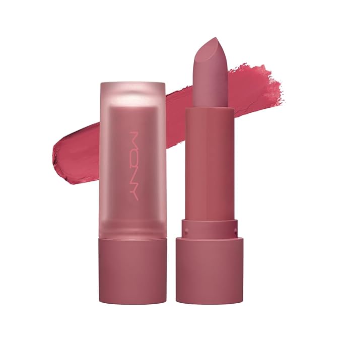 MQNY(MACQUEEN NEWYORK Powder Matte Lipstick 3.5g 5colors (#03 Mauve Sauna, Mauve Pink)