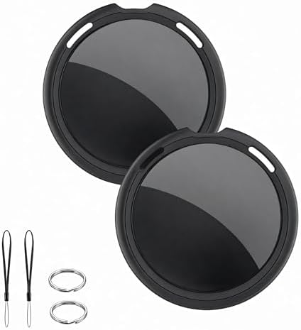 Air Bluetooth Tracker Tags-2 Pack Apple MFi Certified for Find My(iOS Only) | Item Finders Waterproof Remote Global Tracking Tag Last 1.5 Year Battery Key Locator for Track Kid Pet Luggage Wallet Dog Bag