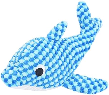 Ocean Plush Dog Toys, Squeaky Chew Toys for Puppy - Dolphin