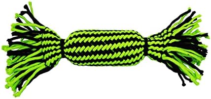 Jolly Pets Knot-N-Chew Tube Squeaker Green/Black Large/x Large, JTJP032