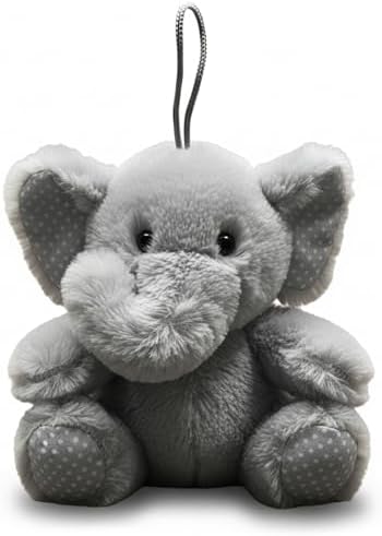 Vaulted Skulls & Co Elephant Squeaky Dog Toy | Plush Stuffed Elephants Chew Toys | Realistic Animal Dogs Toys (2)