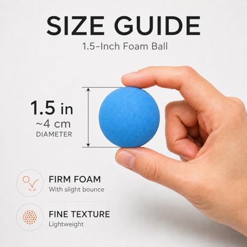 Rawry Foam Ball Cat Toy for Indoor Cats & Kittens,12 Pack, Blue