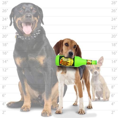 SILLY SQUEAKERS Tuffy 2 Pack Beer Bottle Dog Toy: Squeaky Dog Toy, Washable and Floats, Vinyl