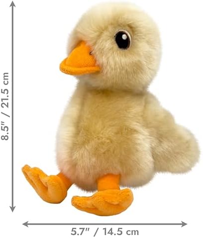 KONG Toughz Durable Plush Dog Toy - Long-Lasting Soft Chew Toy for Aggressive Chewers, Safe & Interactive for Dogs (Duck)