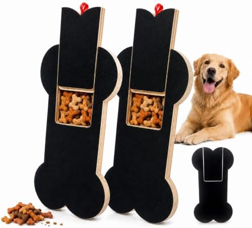Nail Scratch Board with Treat Box, Bone Shape Scratch Pad for Dogs，2PC
