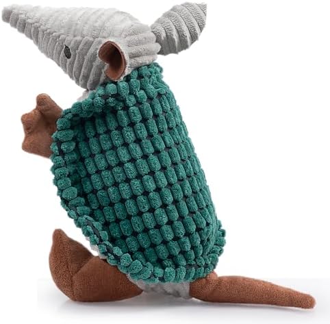 Hollypet Armadillo Squeaky Dog Toys for Medium Large Dogs, 10"