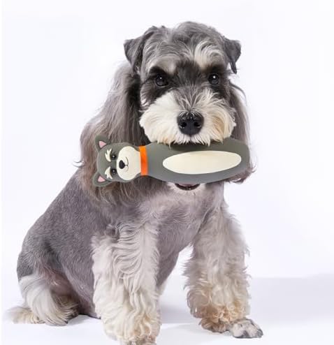 Mikivery Dog Chew Toys Tough Squeaky Latex Toy, for Aggressive Chewers