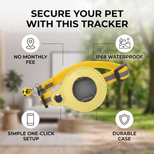 Zyyini Smart Pet Tracker, No Monthly Fee, Water Proof