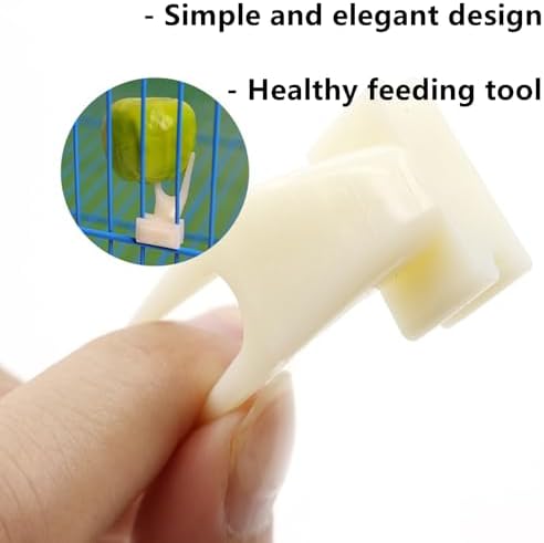 Bird Food Feeder for Cage, Bird Parrots Cage Food Holder Fruit Feeder Fork Set of 10 Fruit Vegetable Feeding Tool Feeding Forks for Cockatoos Treats