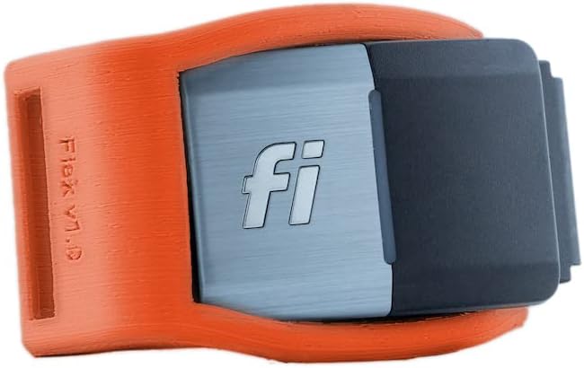 Fi Fastener Flex for Fi Series 2 Smart Dog Collar Beacon GPS Dog Tracker - Version 2, Smaller and More Flexible (Orange) (Fi GPS Tracker and Collar Not Included)