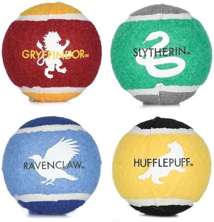 Harry Potter Hogwarts Pride Dog Tennis Balls, 4 Pk