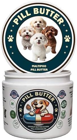 Peanut Butter Dog Pill Wrap - Maltipoo Label