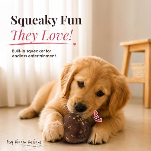Dog Diggin Designs Runway Pup Collection | Unique Squeaky Parody Plush Dog Toys – Prêt-à-Porter Dog Bones, Balls & More