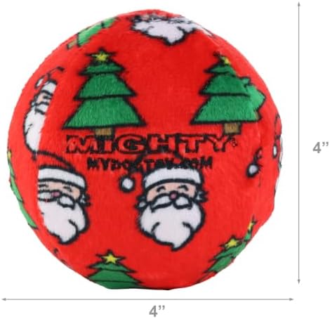 MIGHTY Tuffy Medium Ball Ultra Durable Plush Dog Toy