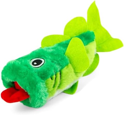 Jeffers Pet Animal Themed Dog Toy, 9" - Big Mouth Bass
