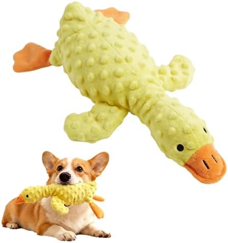 Interactive Squeaky Duck Dog Toy with Built-in Sound for Aggressive Chewer