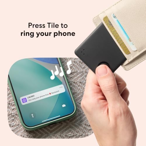 Life360 Tile Essentials - Bluetooth Trackers & Item Locators for Keys, Wallets, Remotes & More; Easily Find All Your Things. Both iOS and Android Compatible. 4-Pack (Mates/Slim/Sticker)