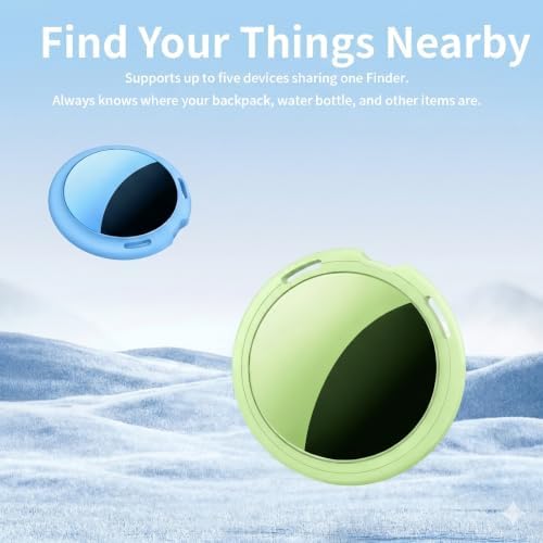 2 Pack Tracker Tags Finder Apple Find My MFi Certified Waterproof iOS Only | Bluetooth Air Smart Tags Item Finder Locator Worldwide Tracking for Key Pets Wallet Backpack Dogs Luggage Replaceable Battery