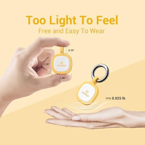 Pawaii Glow in The Dark Dog ID Tag, Silent Silicone, QR Scan Alerts, 1 Pack