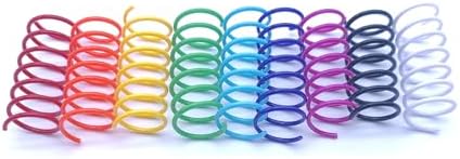 9 Colors Cat Spring Toy, Colorful Springs Self-Play Cat Toys for Indoor Cats,Interactive Cat Toy, Cat Kittens Spiral Coil Springs for Swatting,Biting,Hunting,Pouncing -36PCS