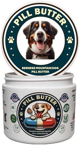 Peanut Butter Dog Pill Wrap - Bernese Mountain Dog Label