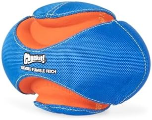 Chuckit! Giggle Fumble Fetch Ball Dog Toy 7.9", Makes Funny Giggle Sounds