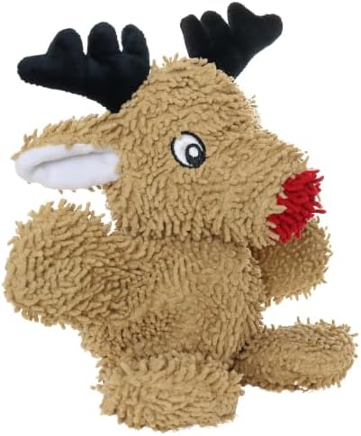 MIGHTY® 2 Pack Microfiber Medium Reindeer Ultra Durable Plush Dog Toy