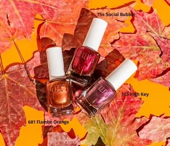 duri Nail Polish, 768 Shimmer Reef, Rouge Pink Metallic Shimmer, Full Coverage, Shiny Finish, Fast Drying, Lasting, 0.45 Fl Oz