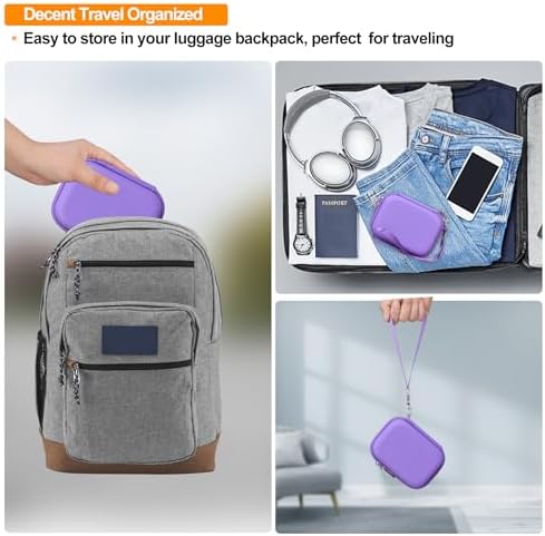 Elonbo Carrying Case for Bitzee Disney/Bitzee Magicals/Bitzee Interactive Toy Digital Pet, Bitzee Digital Virtual Toy Hard Travel Bag, Electronic Pets Toys Storage Cover Holder, Purple