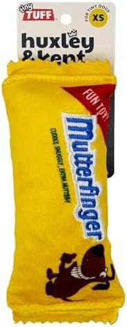 Huxley & Kent Tiny Tuff Plush Dog Toy, Mutterfinger