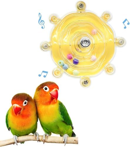 1pc Bird Toys for Parakeets, Colorful Spinner Wheel (Rondom Color)