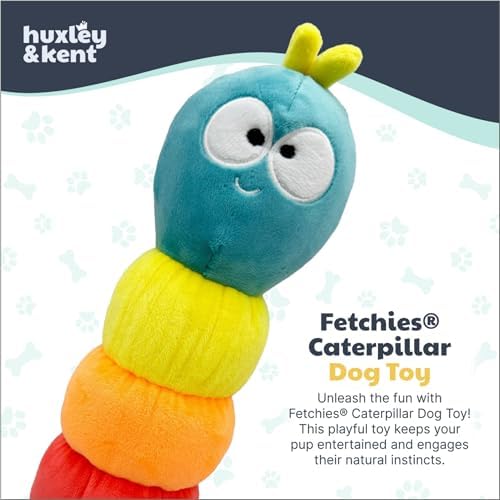 Huxley & Kent Fetchies Plush Dog Toy, Caterpillar, Small