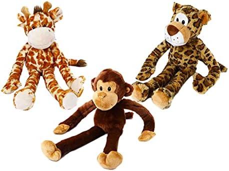 Multipet Swingin Safari Dog Toy Toy Dogs Type:3 Animals Set