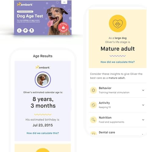 Embark Breed Identification Dog DNA Test & Dog Age Test Bundle - Discover Breed, Ancestry, Relatives, and Birthday