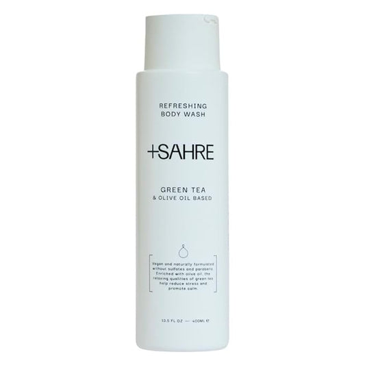 Natural Body Wash – Olive Oil & Green Tea | Antioxidant-Rich | Vegan, Paraben-Free | 13.5 fl oz